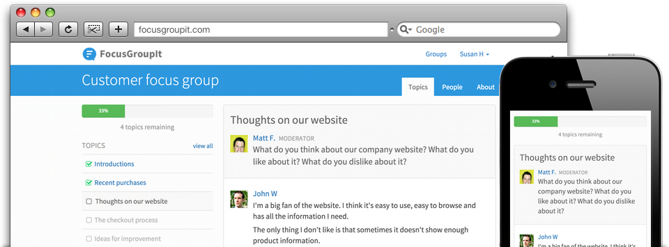 FocusGroupIt Screenshot